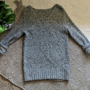 knit heather sweater